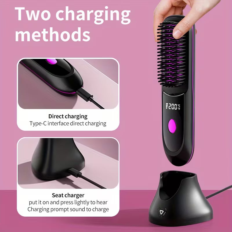 New USB-C Charging Straightening Brush