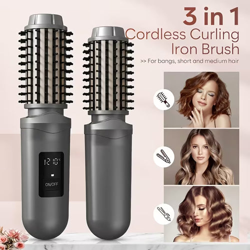 Cordless Hair Curling And Brush